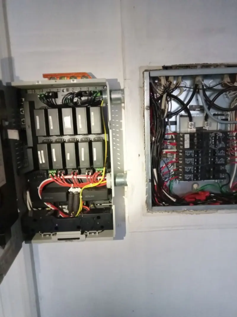 Electrical panel upgrade completed for Security Camera Wiring in San Carlos Park
